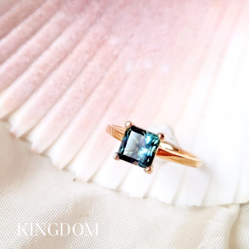 Montana Sapphire Engagement Ring